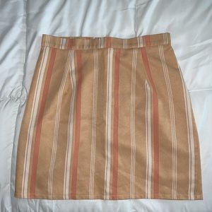 TRENDY Nasty Gal Striped Mini Skirt